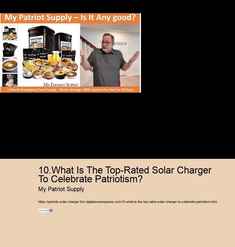 10.What Is The Top-Rated Solar Charger To Celebrate Patriotism?