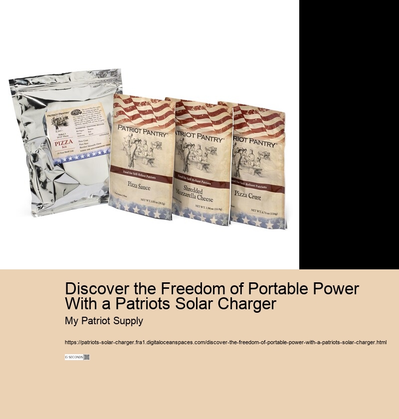 Discover the Freedom of Portable Power With a Patriots Solar Charger