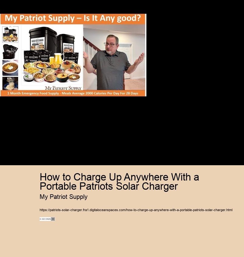 How to Charge Up Anywhere With a Portable Patriots Solar Charger